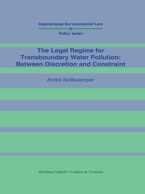 cover image of The Legal Regime for Transboundary Water Pollution